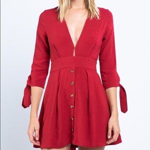 ⚡FINAL SALE! Red Flare Party Dress